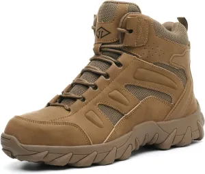 Work Boots for Men Comfortable Steel Toe BootsIndestructible Industrial & Construction Safety Shoes Non Slip Mens Composite Toe Boots