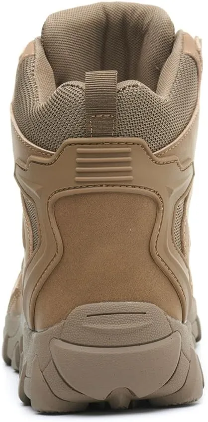 Work Boots for Men Comfortable Steel Toe BootsIndestructible Industrial & Construction Safety Shoes Non Slip Mens Composite Toe Boots