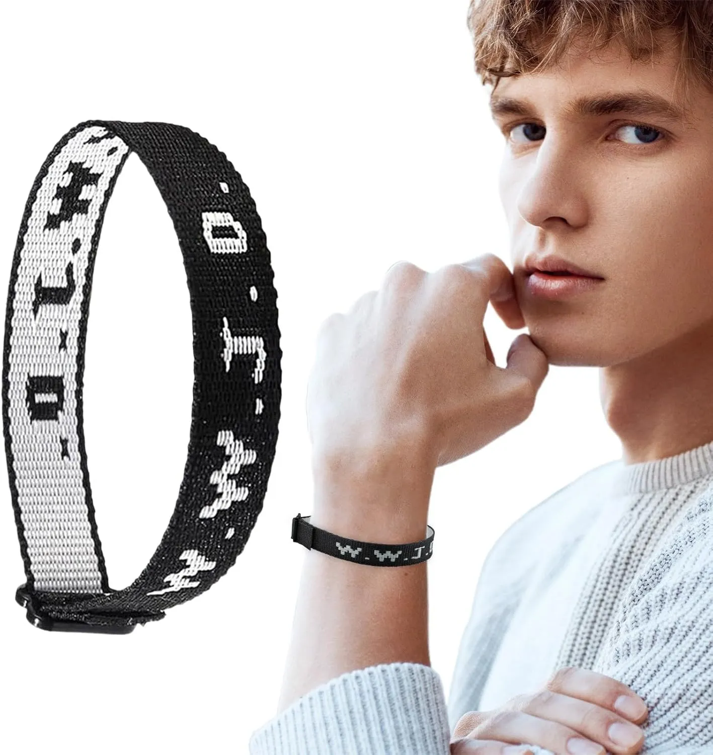 W.W.J.D. Webbing Bracelets What Would Jesus Do Bracelets Christian Bracelets Handmade Colorful Religious Woven Wristbands