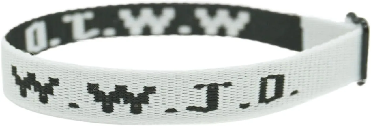 W.W.J.D. Webbing Bracelets What Would Jesus Do Bracelets Christian Bracelets Handmade Colorful Religious Woven Wristbands