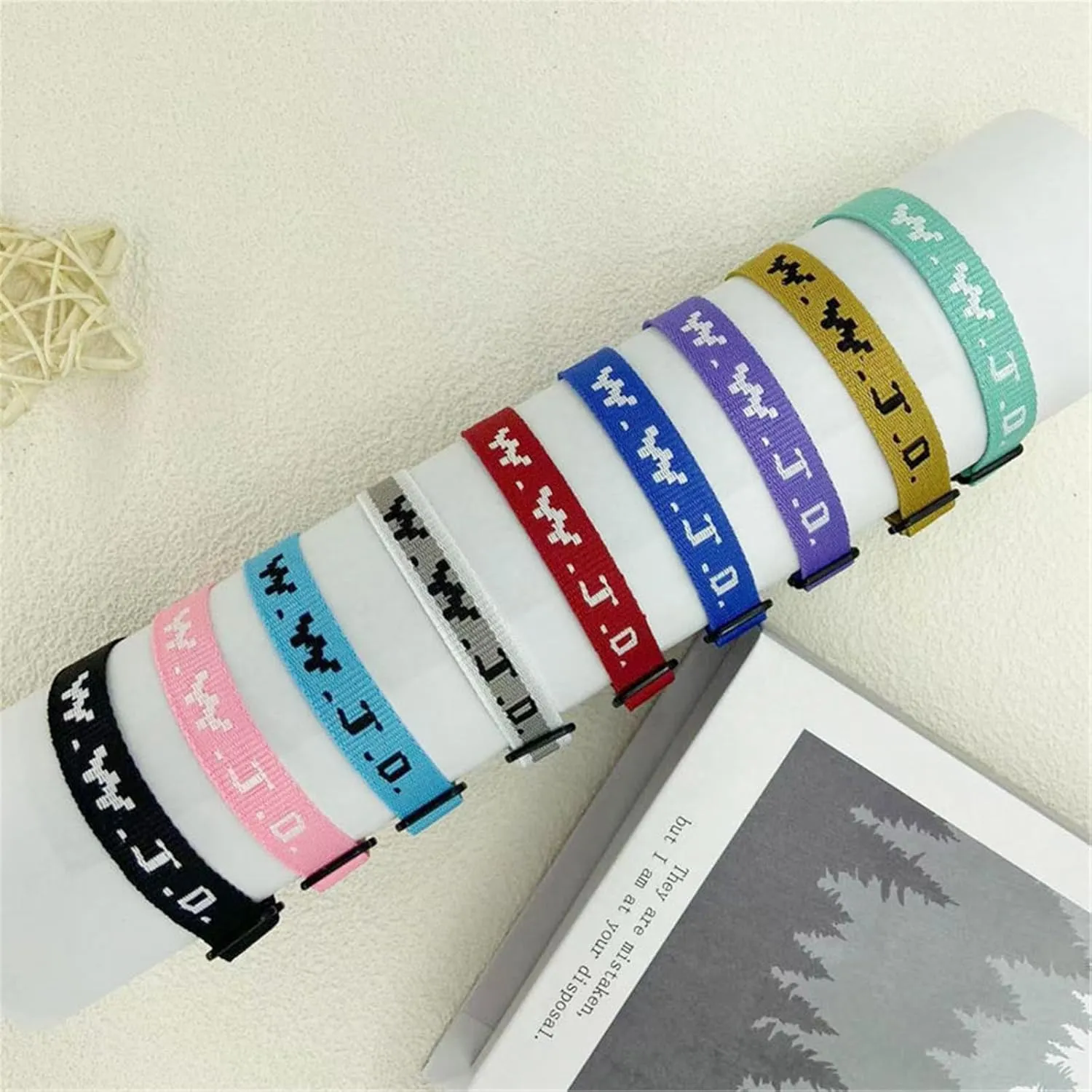 W.W.J.D. Webbing Bracelets What Would Jesus Do Bracelets Christian Bracelets Handmade Colorful Religious Woven Wristbands