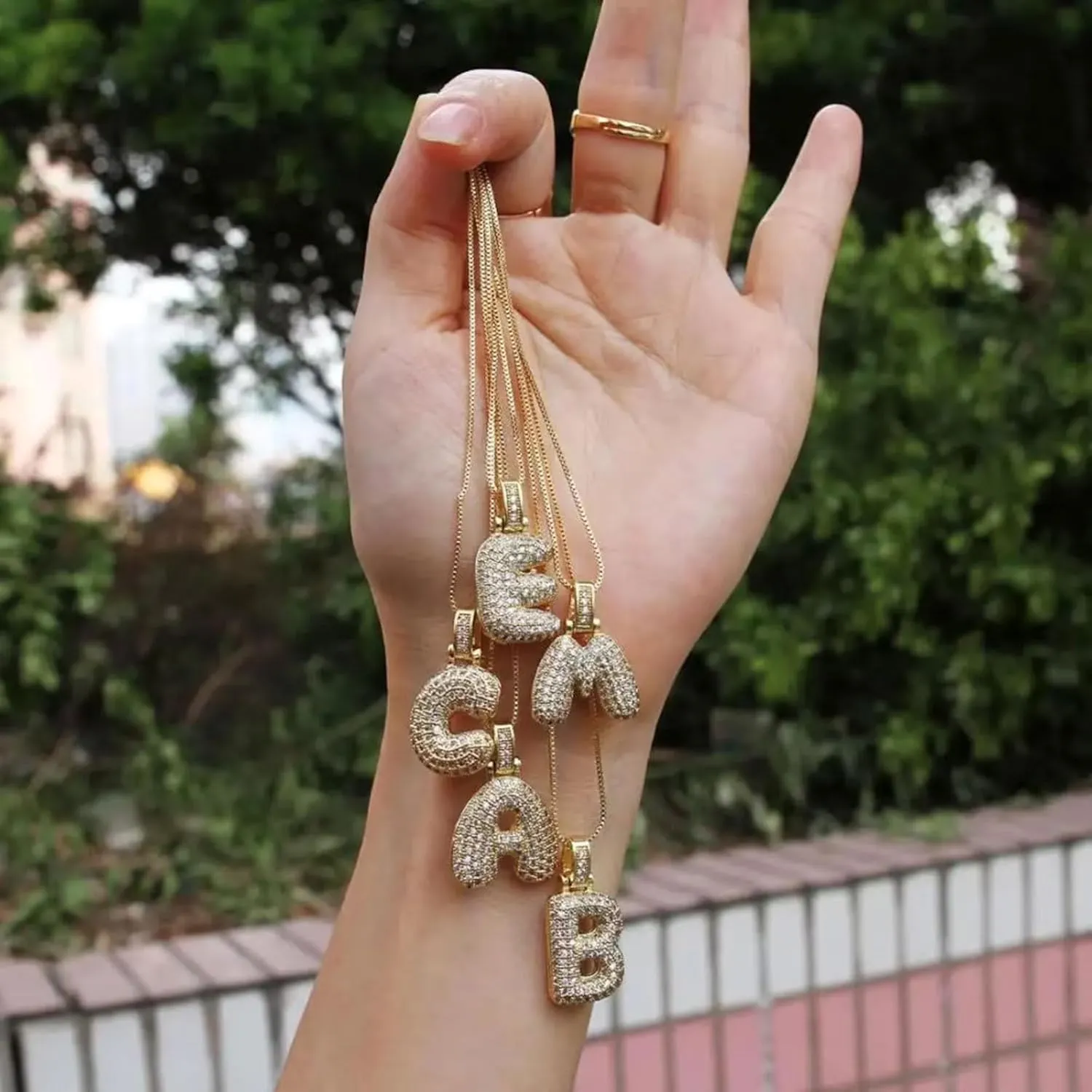 YANCHUN Letter Necklace Gold Charm Necklace for Women Initial Necklaces Gold Plated Chain Alphabet Necklaces Womens Gifts for Women Jewelry Gifts