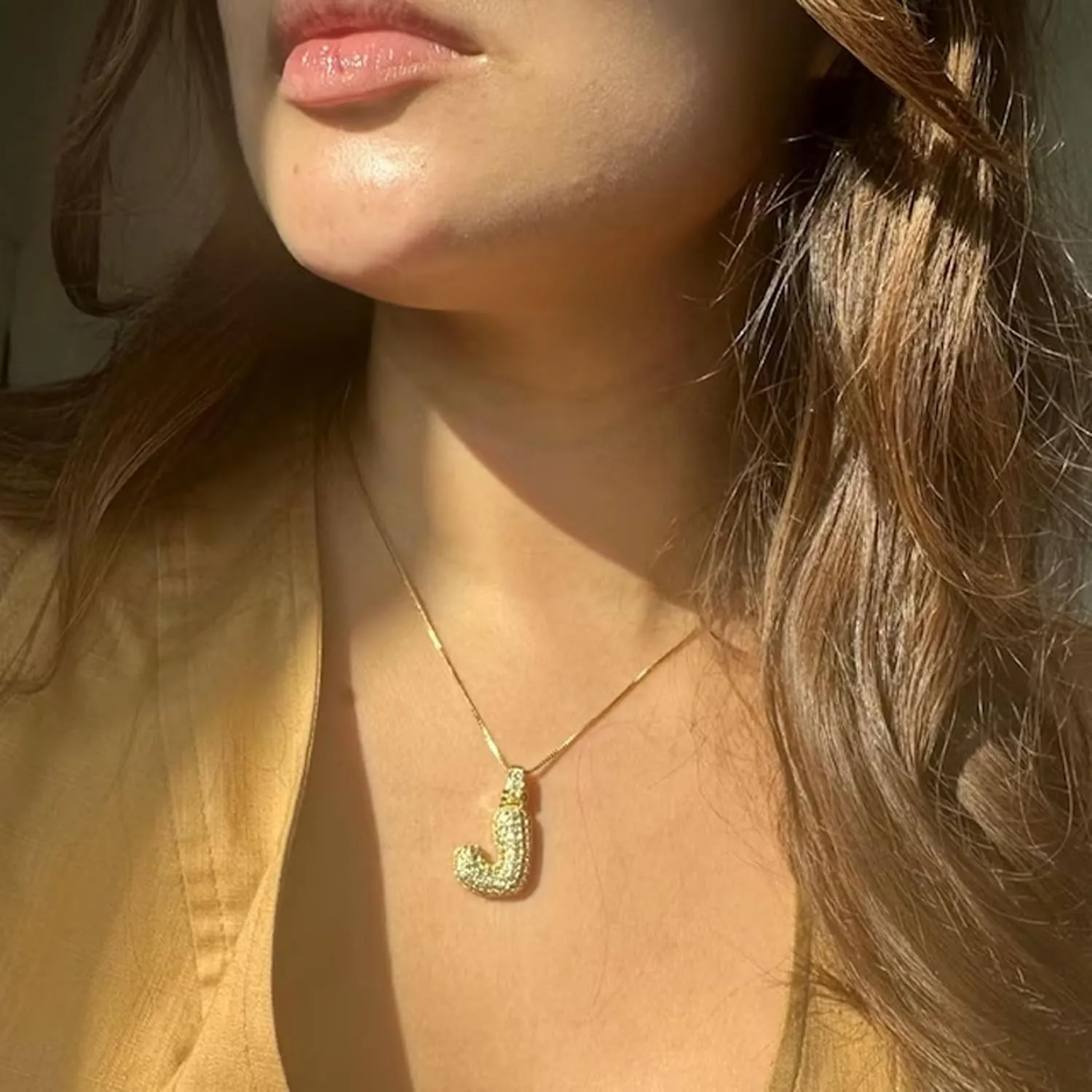 YANCHUN Letter Necklace Gold Charm Necklace for Women Initial Necklaces Gold Plated Chain Alphabet Necklaces Womens Gifts for Women Jewelry Gifts