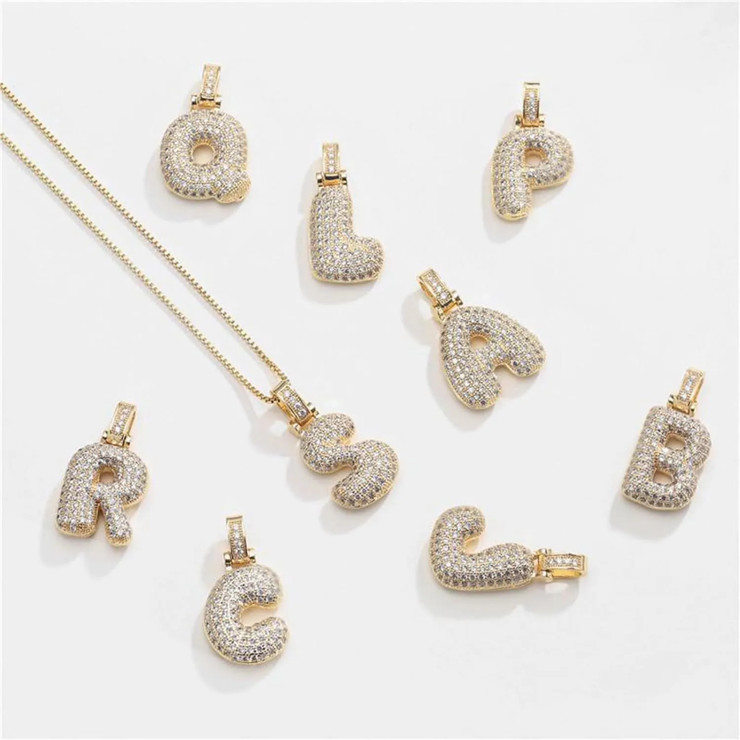 YANCHUN Letter Necklace Gold Charm Necklace for Women Initial Necklaces Gold Plated Chain Alphabet Necklaces Womens Gifts for Women Jewelry Gifts