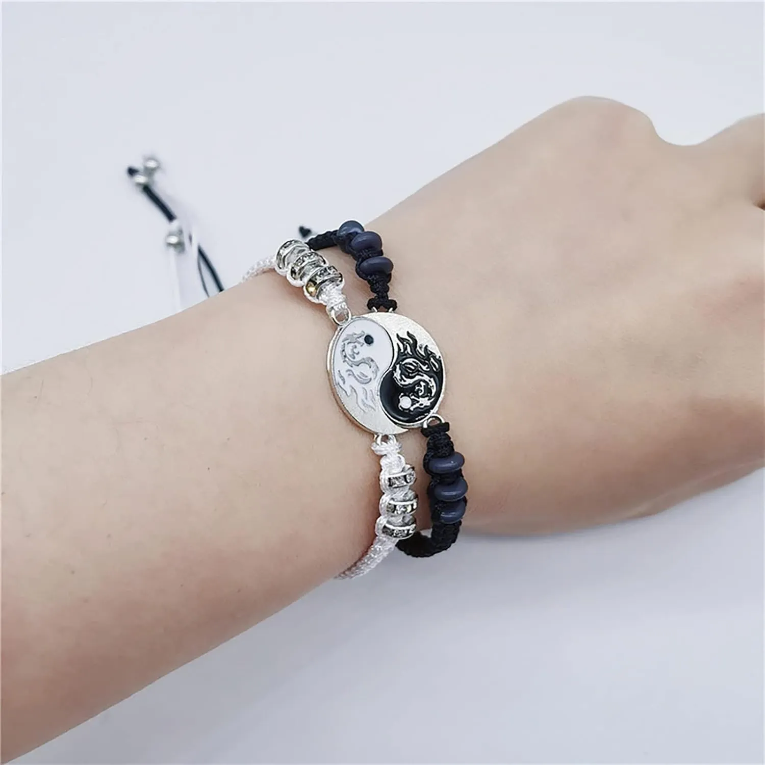 Yin Yang Friendship Bracelets Boys Friendship Bracelet Matching Couples Bracelets Connecting Necklaces Love Bracelets For Couples