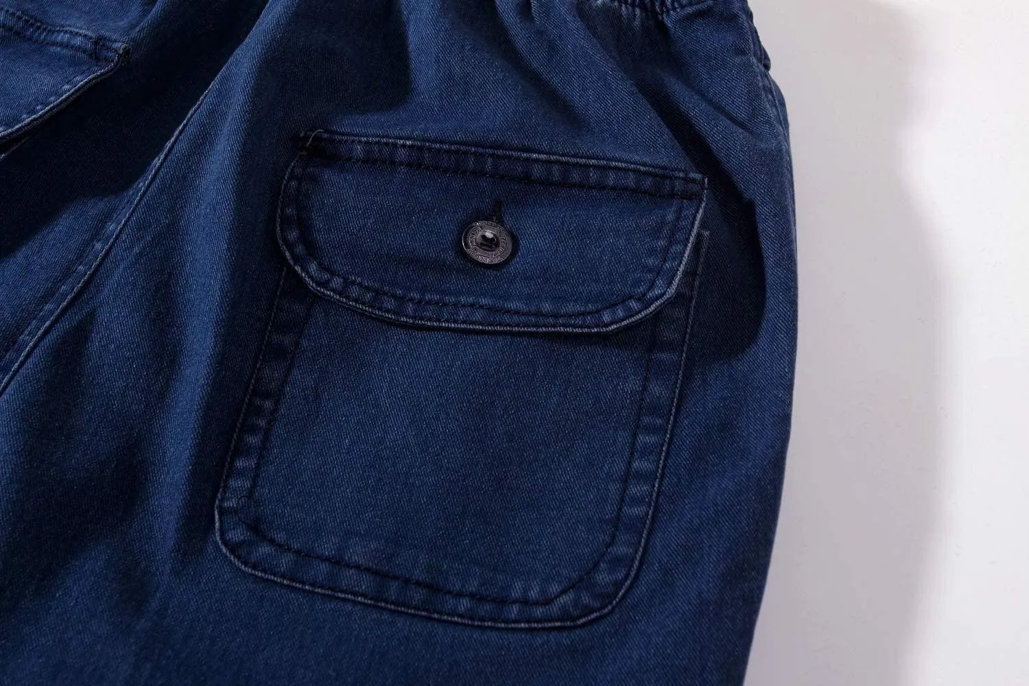 Ylingjun Mens Elastic Waist Jeans Casual Loose Fit Pull On Jeans Denim Pants