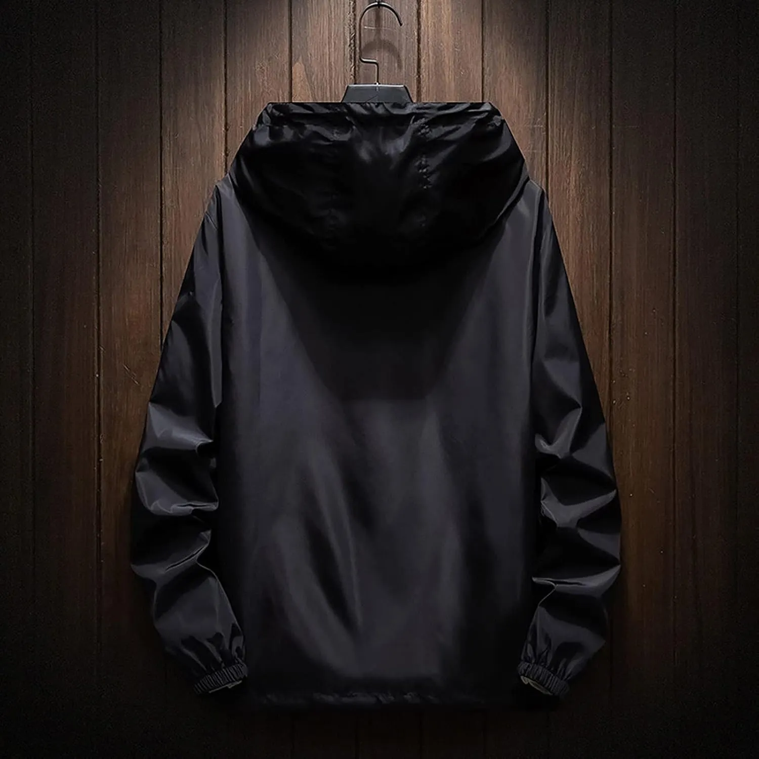 Ymosrh Men's Travel Rain Jackets Lightweight Water Resistant Running Hiking Fishing Light Coats Jacket Windbreaker