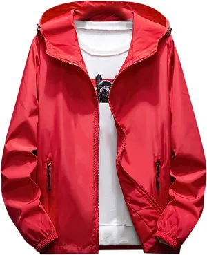 Ymosrh Men's Work Jackets Water Resistant Running Hiking Fishing Rain Coats Jacket Windbreaker Coats Outwear