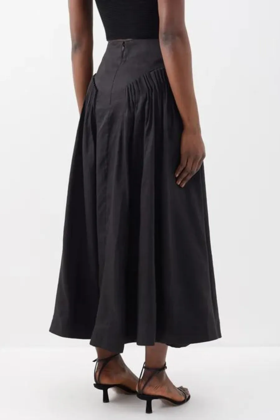 Yves Midi Skirt Black