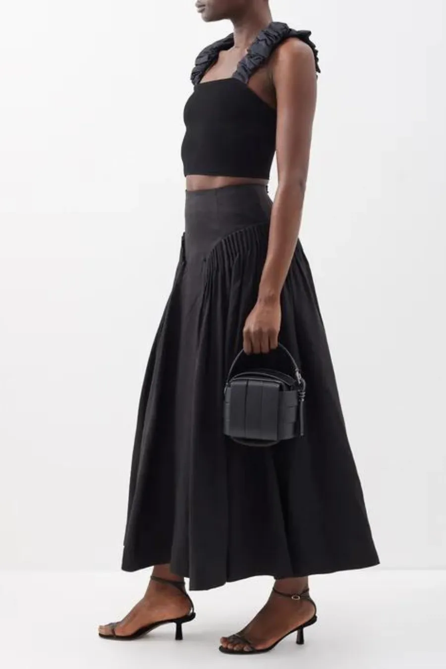 Yves Midi Skirt Black