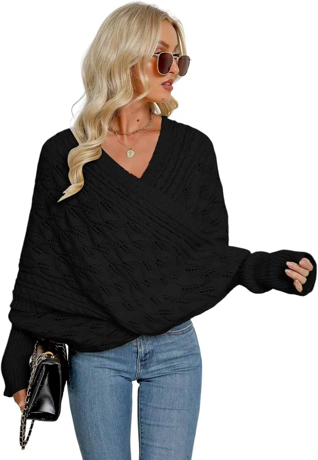 Zcargel Multifunctional Scarf with Sleeves for Women Long Sleeved Knitted Shawl Sweater Shrug Autumn Winter Warm Crochet Wrap