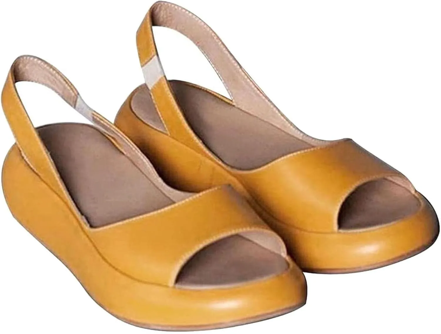 ZWRXW Womens Wedge Sandals Open Toe Orthopedic Arch Support Orthopedic Wedge Sandal Non Slip Wedges Platform Shoes Slip On Dressy Summer Comfortable Slides Sandals
