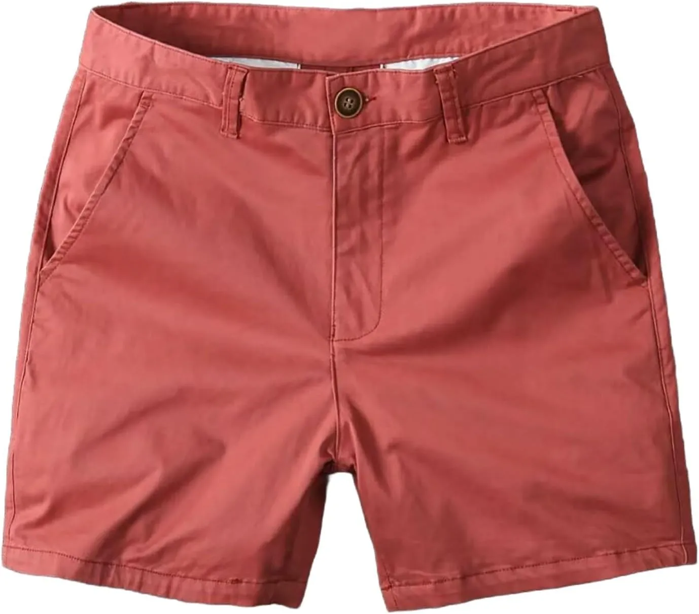 ZYXTIM Mens Chino Shorts Slim Fit Flat Front Zipper Fly Business Work Shorts Big&Tall Lightweight Quick Dry Golf Dress Shorts