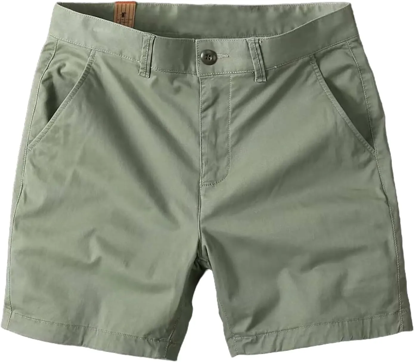 ZYXTIM Mens Chino Shorts Slim Fit Flat Front Zipper Fly Business Work Shorts Big&Tall Lightweight Quick Dry Golf Dress Shorts